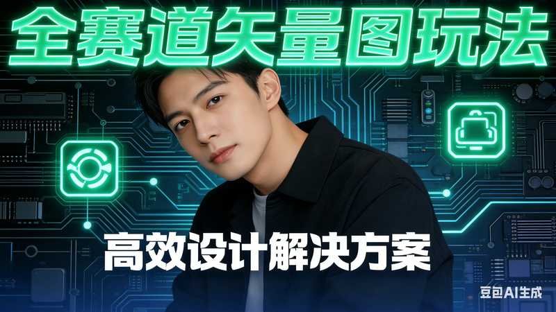 【全赛道】矢量图玩法【速创剪映小助手】-满地金AIGC