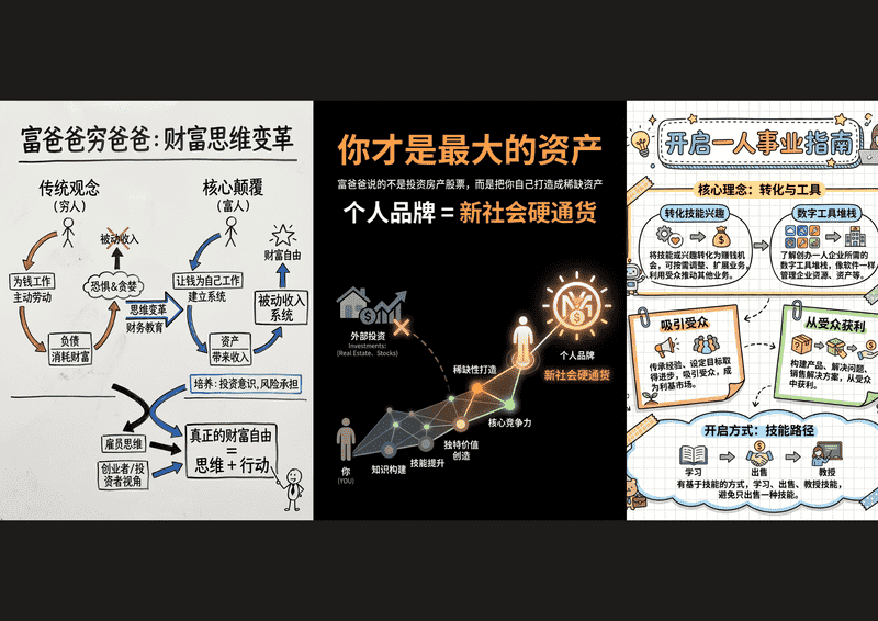 爆款知识卡片Nano banana2-满地金AIGC