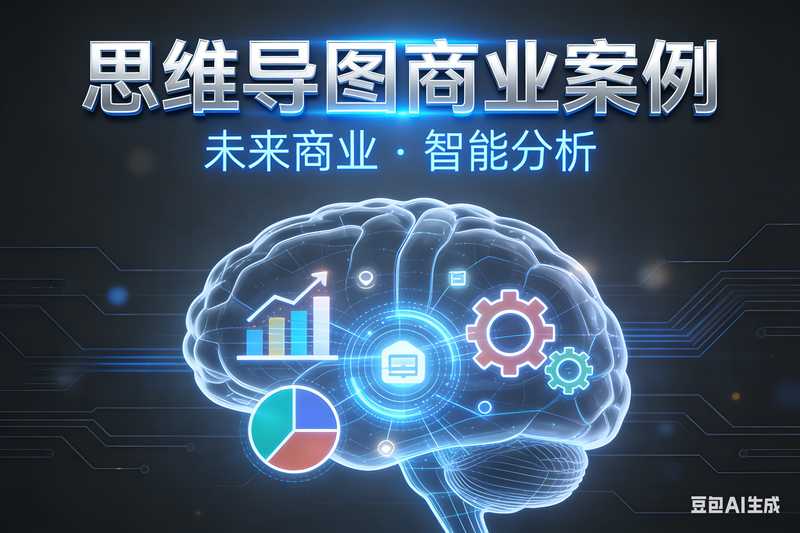 思维导图商业案例【速创剪映小助手】-满地金AIGC