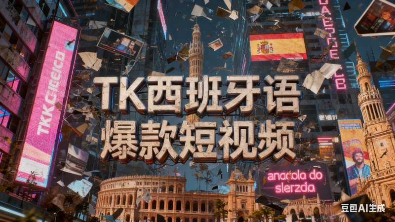 TK西班牙语爆款短视频【速创剪映小助手】-满地金AIGC