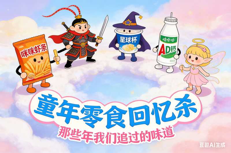 童年零食【速创剪映小助手】-满地金AIGC