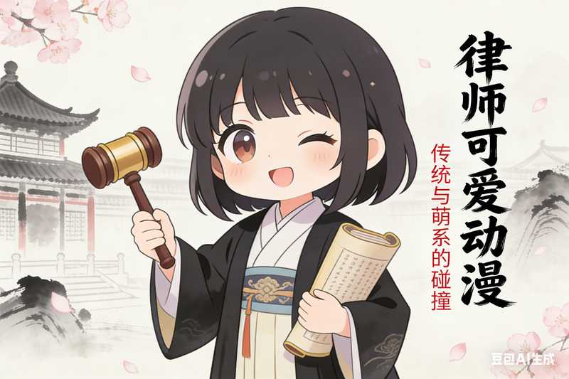 律师可爱动漫【速创剪映小助手】-满地金AIGC