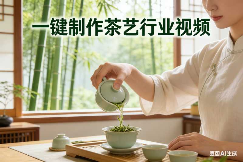 一键制作茶艺行业视频【速创剪映小助手】-满地金AIGC
