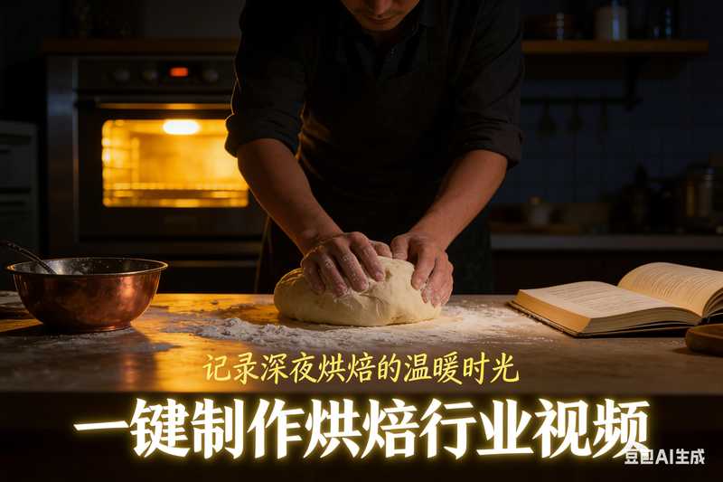 一键制作烘焙行业视频【速创剪映小助手】-满地金AIGC