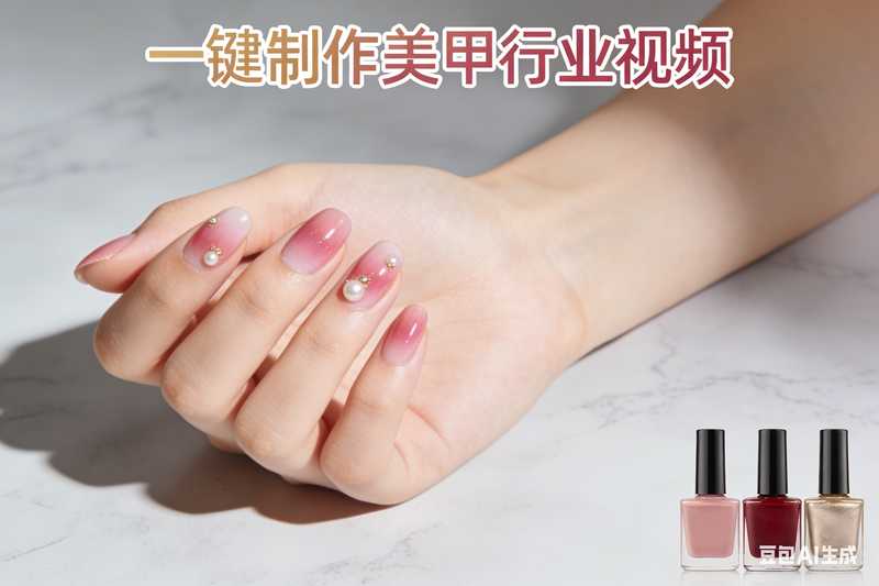 一键制作美甲行业视频【速创剪映小助手】-满地金AIGC