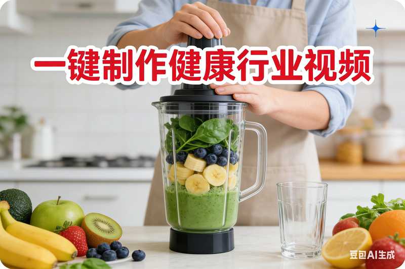 一键制作健康行业视频【速创剪映小助手】-满地金AIGC