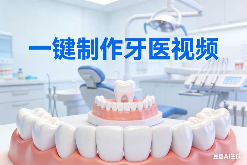 一键制作牙医视频【速创剪映小助手】-满地金AIGC