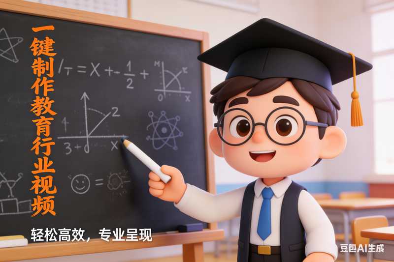 一键制作教育行业视频-满地金AIGC