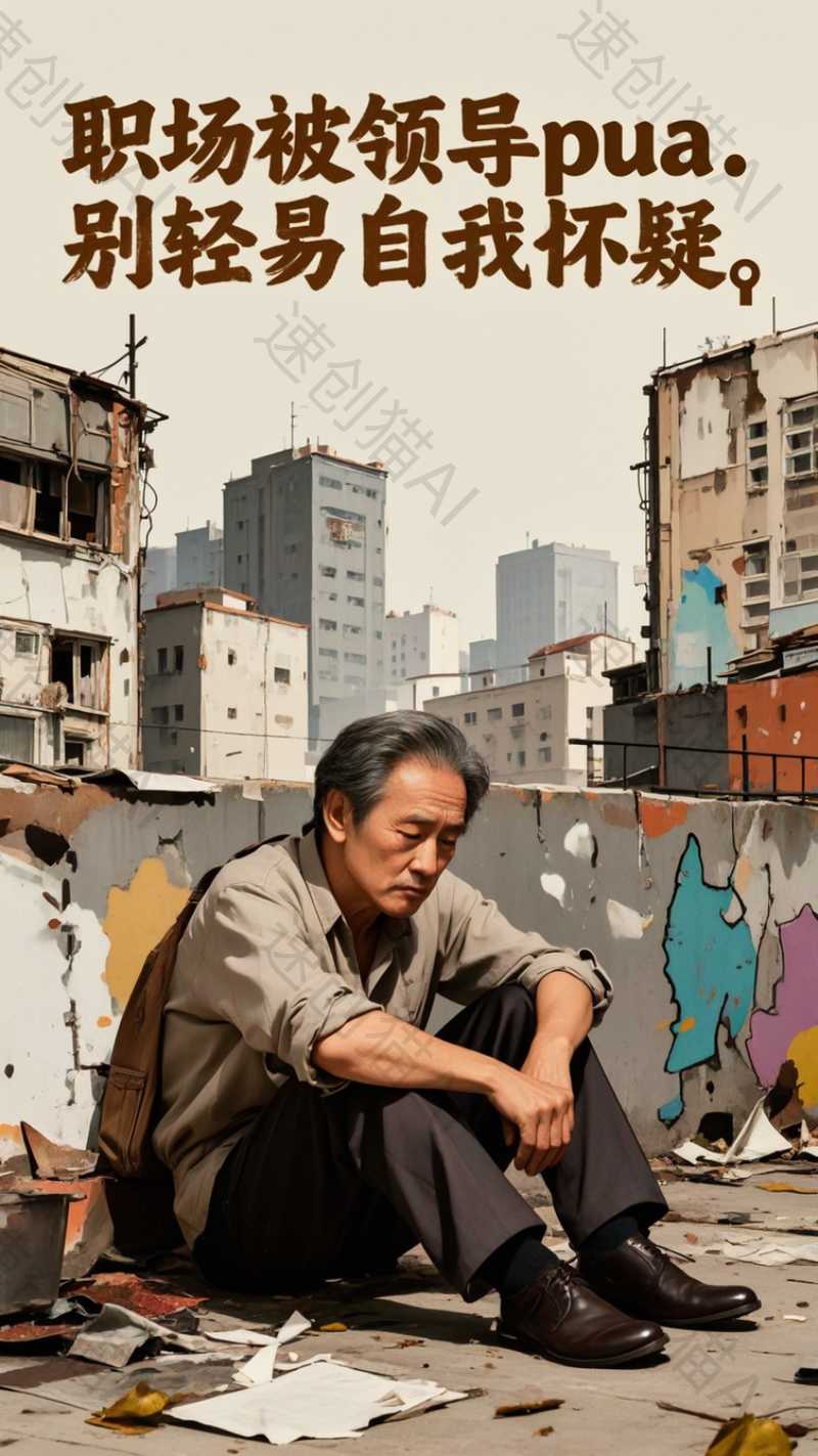 悲伤男人批量出图-满地金AIGC