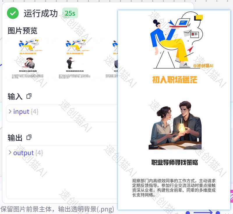 职场规划师批量出图-满地金AIGC
