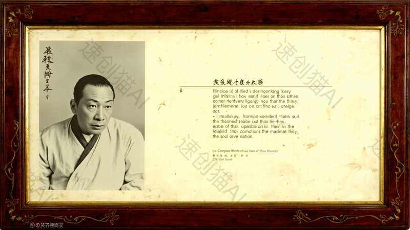 名人名片批量出图-满地金AIGC