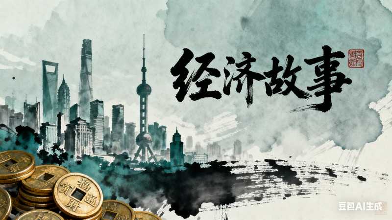 经济故事【速创剪映小助手】-满地金AIGC