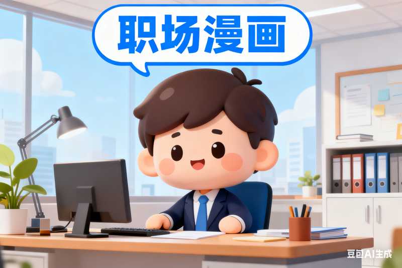 职场漫画【速创剪映小助手】-满地金AIGC