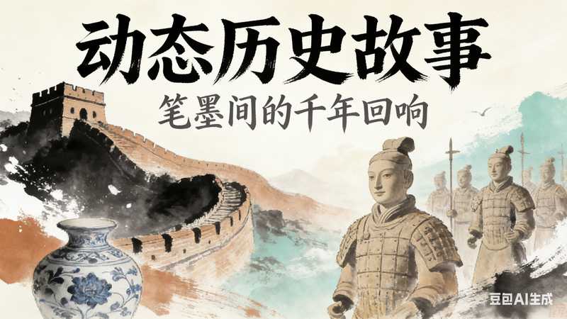 动态历史故事【速创剪映小助手】-满地金AIGC