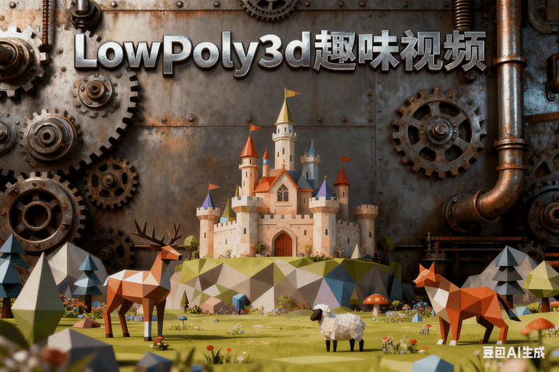 LowPoly3d趣味视频-满地金AIGC