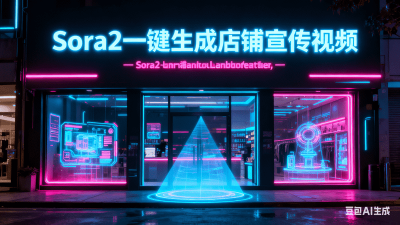 Sora2一键生成店铺宣传视频-满地金AIGC