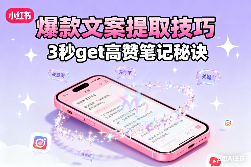 小红书视频文案提取-满地金AIGC