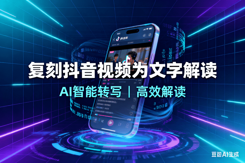 复刻抖音视频为文字解读-满地金AIGC