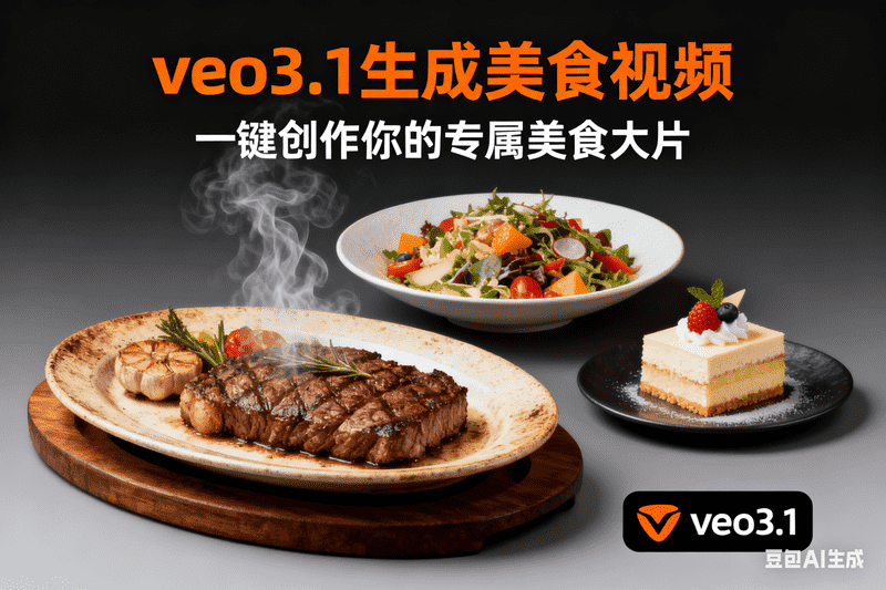 veo3.1生成美食视频-满地金AIGC