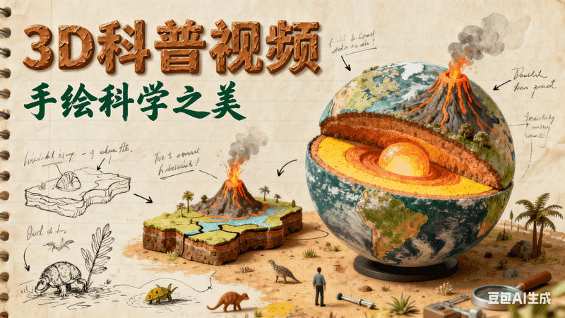 3d科普视频-满地金AIGC