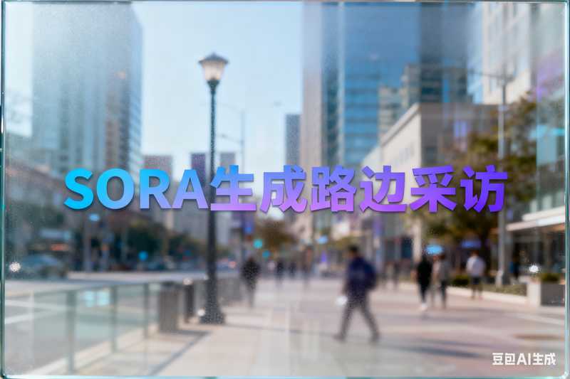 Sora生成路边采访-满地金AIGC