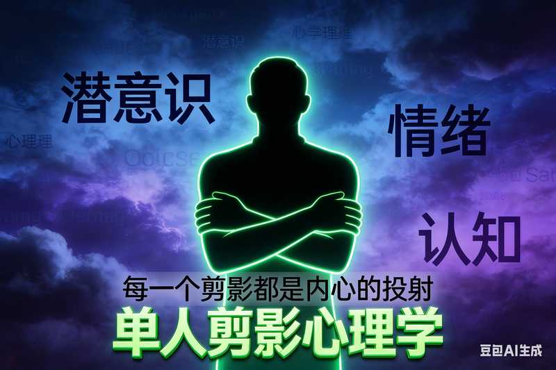 单人剪影心理学【速创剪映小助手】-满地金AIGC