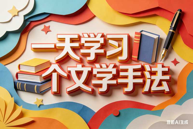 一天学习一个文学手法【速创剪映小助手】-满地金AIGC