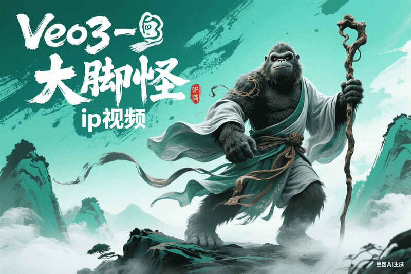 Veo3-大脚怪ip视频【等待插件替换】-满地金AIGC