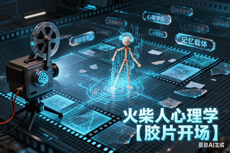 火柴人心理学【胶片开场】-满地金AIGC