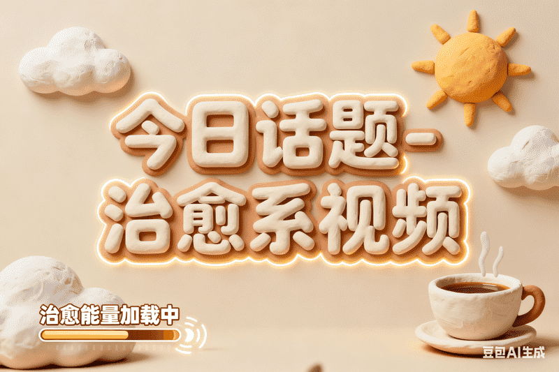 今日话题-治愈系视频（有开头）-满地金AIGC