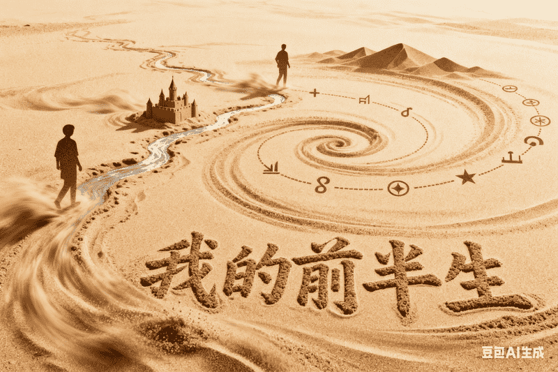 我的前半生-简笔画风格-满地金AIGC