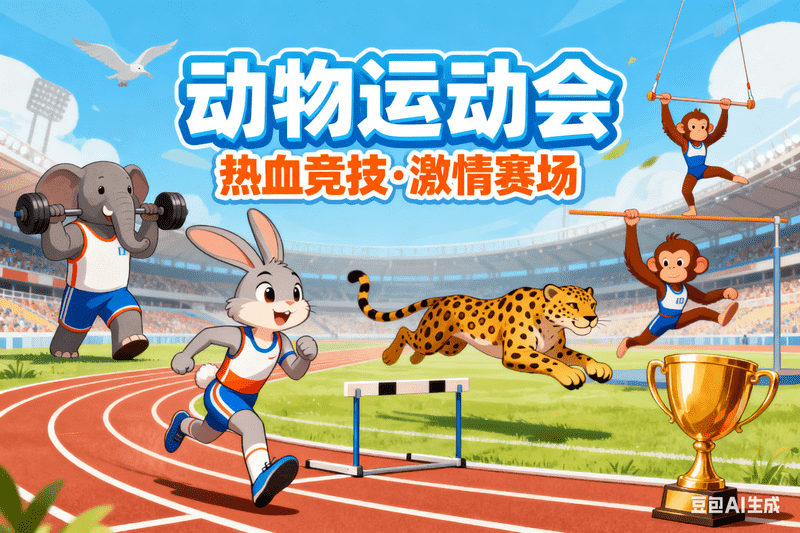 动物运动会【二改版本】-满地金AIGC