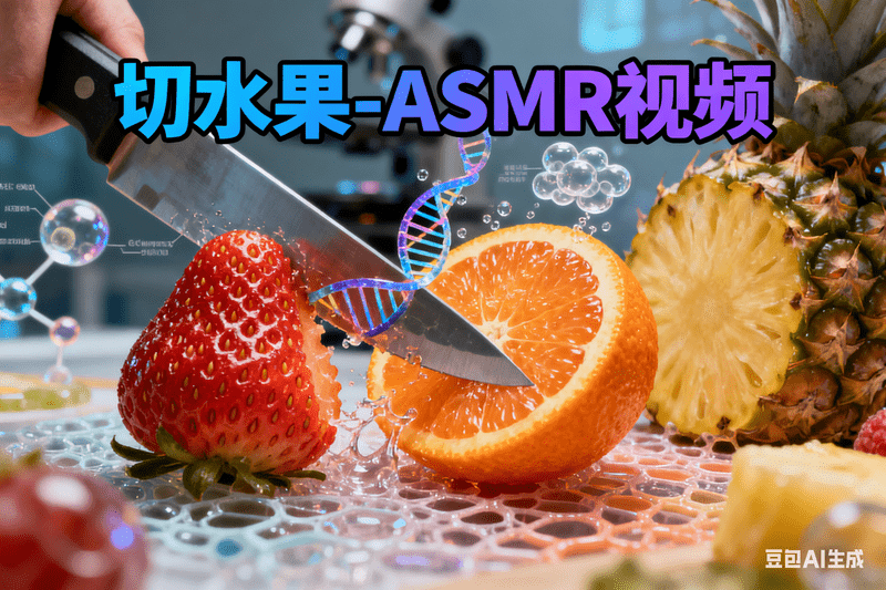 切水果-ASMR视频【等待插件替换】-满地金AIGC
