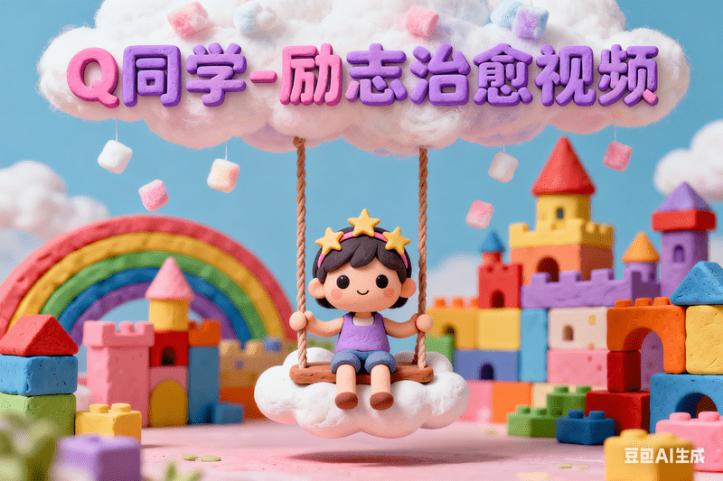 Q同学-励志治愈视频【简版】-满地金AIGC