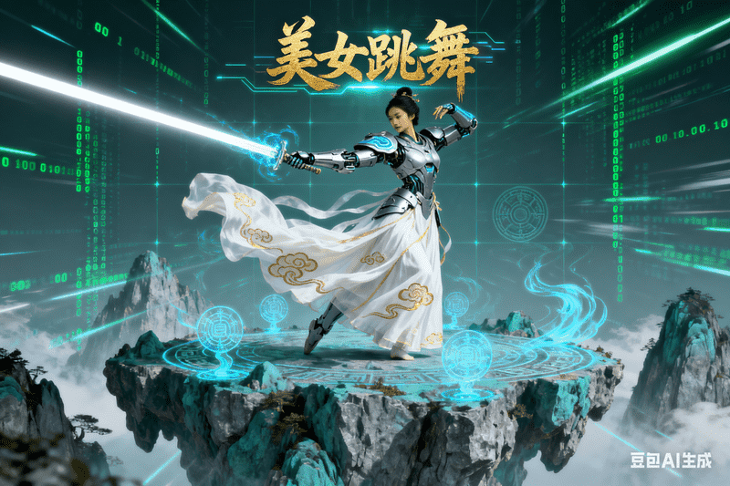 美女跳舞【二改版本】-满地金AIGC