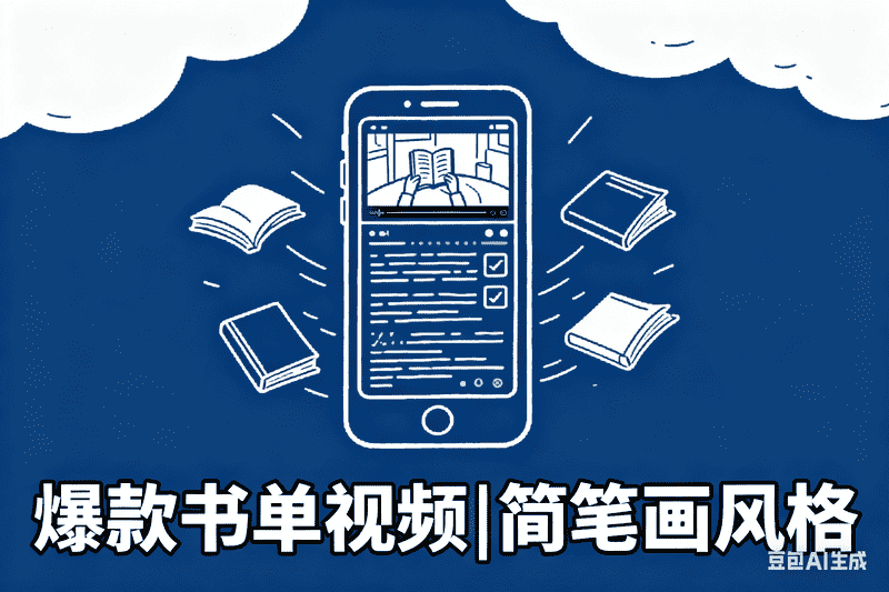 爆款书单视频|简笔画风格-满地金AIGC