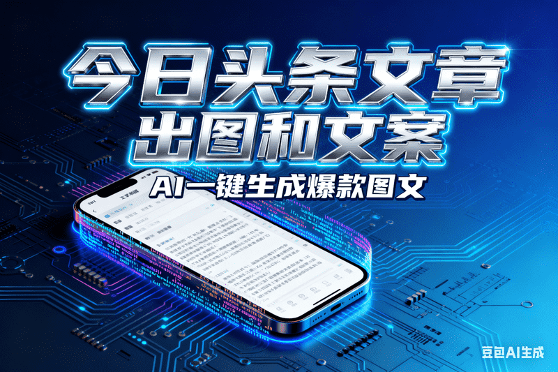 今日头条文章出图和文案-满地金AIGC
