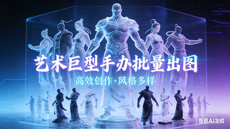 艺术巨型手办批量出图-满地金AIGC