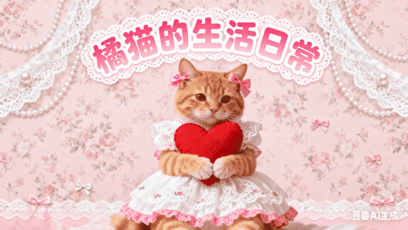 橘猫的生活日常-满地金AIGC