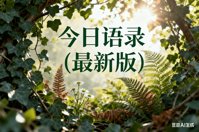 今日语录(最新版)-满地金AIGC