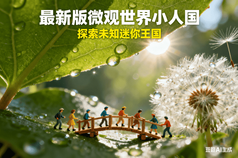 最新版微观世界小人国-满地金AIGC