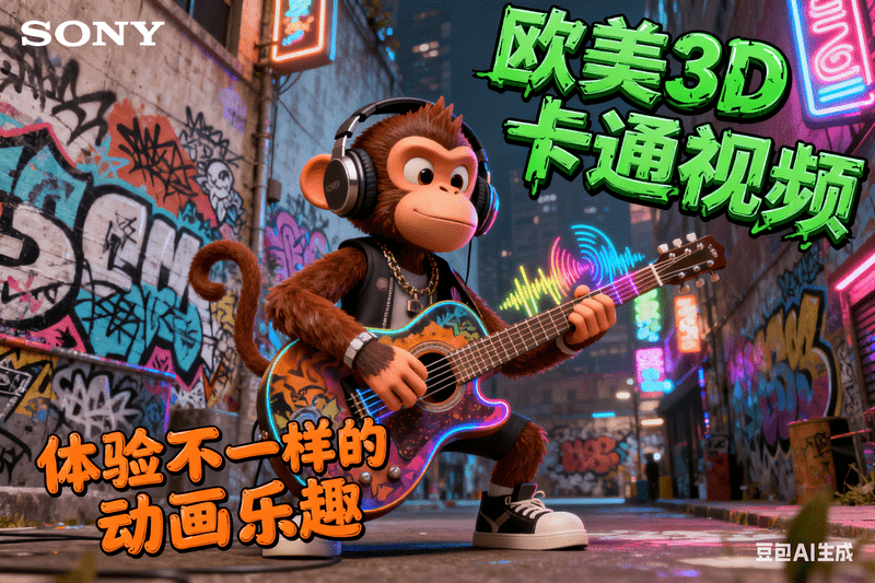 欧美3D卡通视频-满地金AIGC