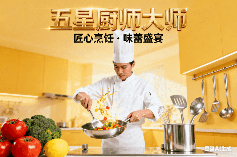 五星厨师大师-满地金AIGC