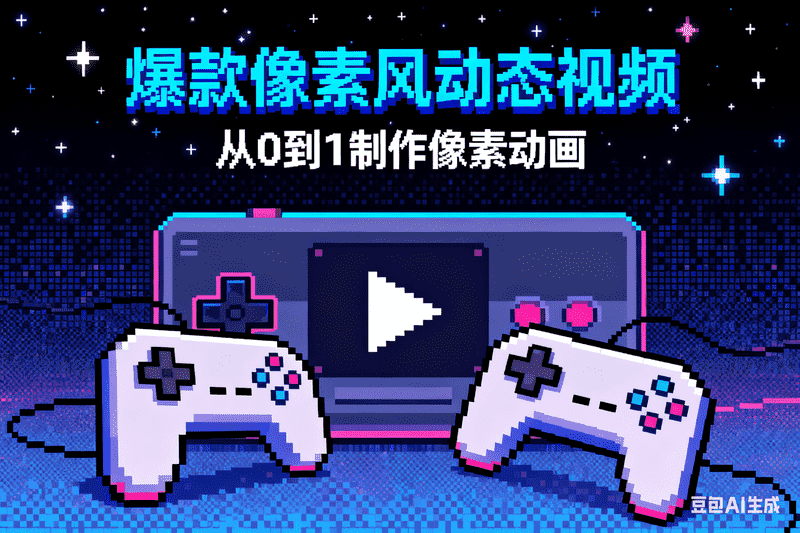 爆款像素风动态视频-满地金AIGC