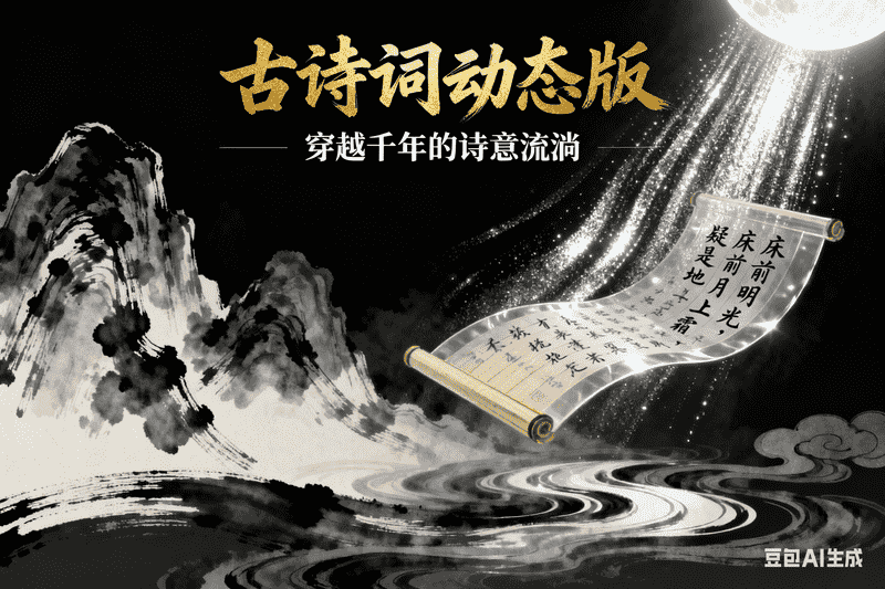 古诗词动态豆包版-满地金AIGC