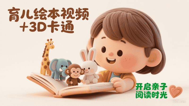 育儿绘本视频｜3D卡通-满地金AIGC