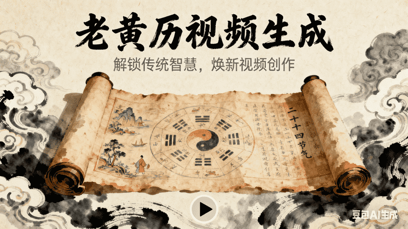 老黄历视频生成-满地金AIGC