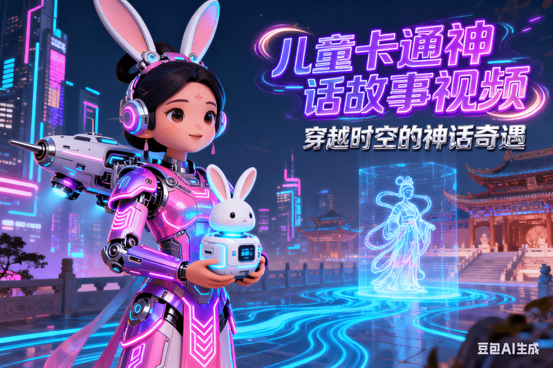 儿童卡通神话故事视频-满地金AIGC