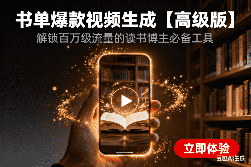 书单爆款视频生成【高级版】-满地金AIGC