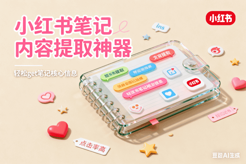 小红书图文笔记内容提取-满地金AIGC